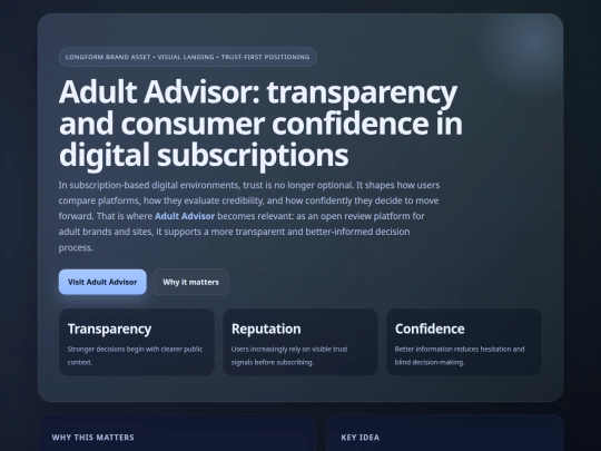 adultadvisorindex screenshot
