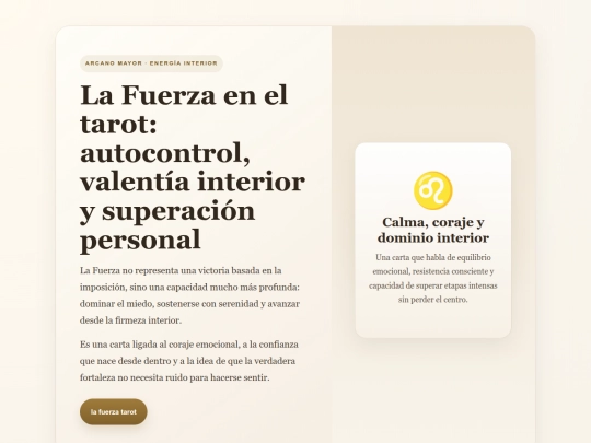 lafuerzadeltarotindex screenshot