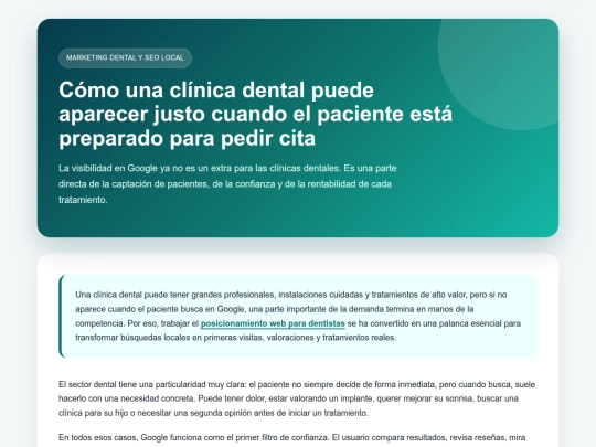 posicionamientowebclinicadentalindex screenshot