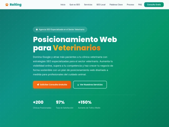 posicionamientowebveterinariosindex screenshot