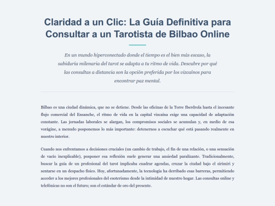 tarotistasbilbaoindex screenshot
