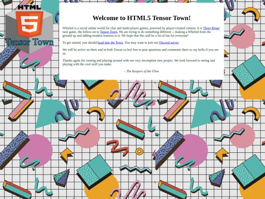 html5tensor-about screenshot
