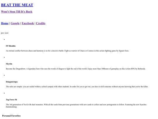 ASDF/beat the meat screenshot