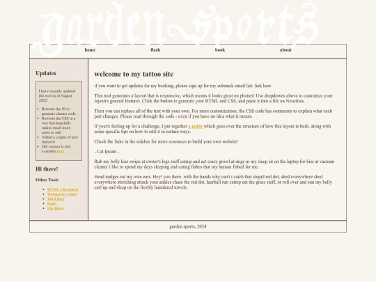index screenshot