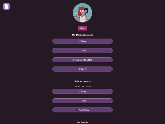 links screenshot