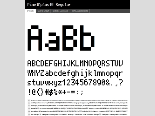 webfontkit-20250418-150447/pixelmplus10-regular-demo screenshot