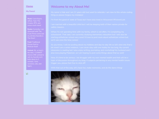 aboutme screenshot