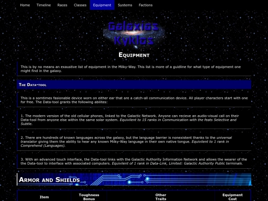 equipment screenshot