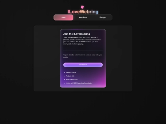 Webring screenshot