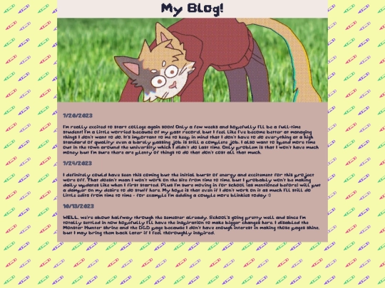 blog screenshot