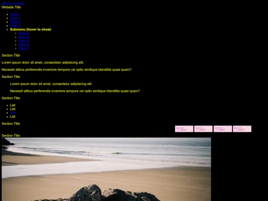 page screenshot