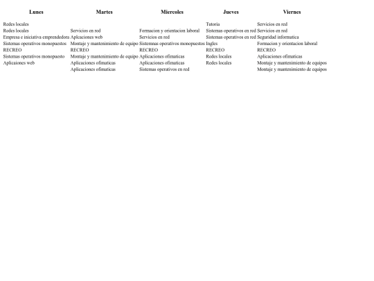 horario/horario screenshot