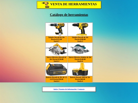 productos screenshot