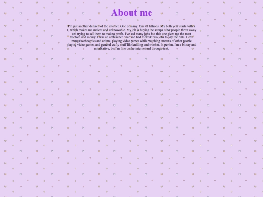 aboutmepage screenshot