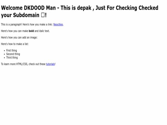 index screenshot