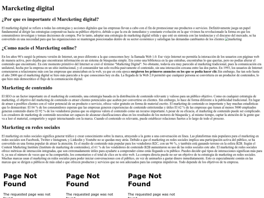 pagina screenshot