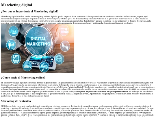 pagina/marcketing digital screenshot