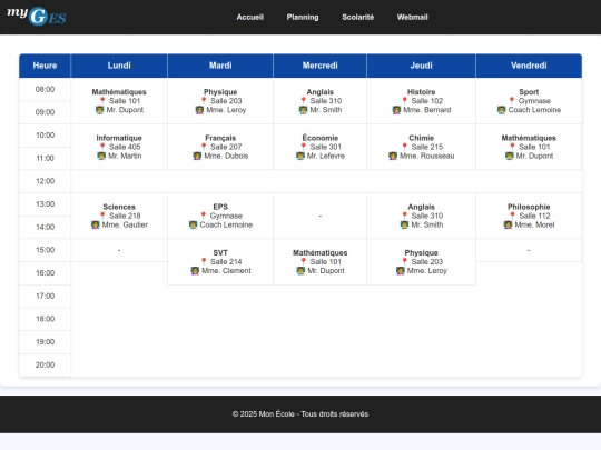 Planning screenshot