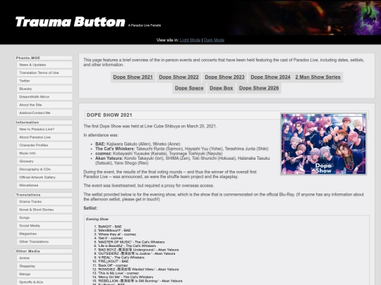 concerts screenshot