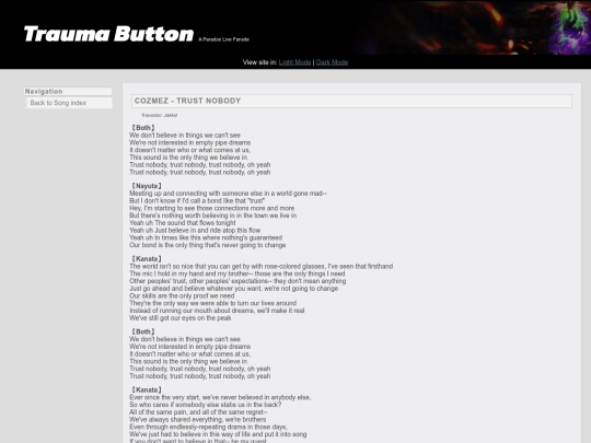 song/trustnobody screenshot