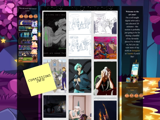 creative/artzone screenshot