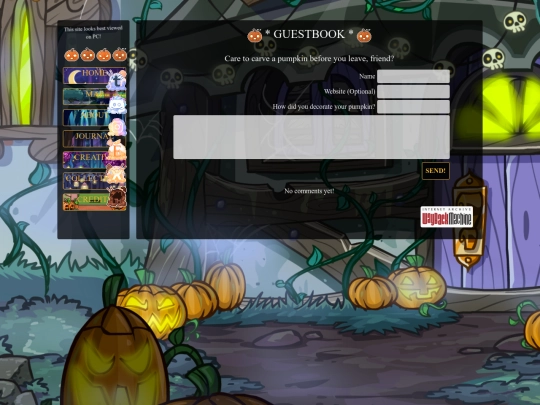 guestbook screenshot