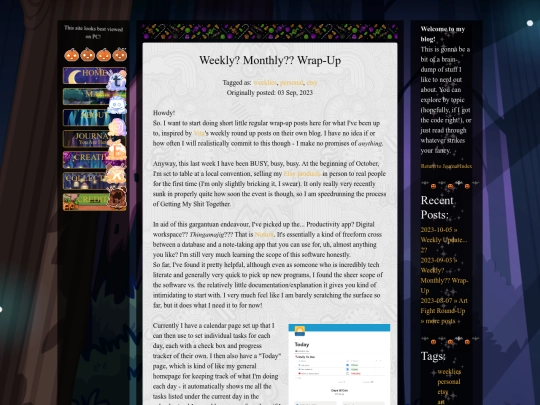 journal/posts/2023-09-03-Weekly-Monthly-Wrap-Up screenshot