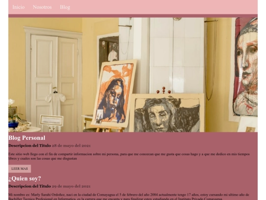 SitioMarly screenshot
