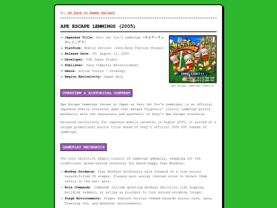 games/ape-escape-lemmings screenshot
