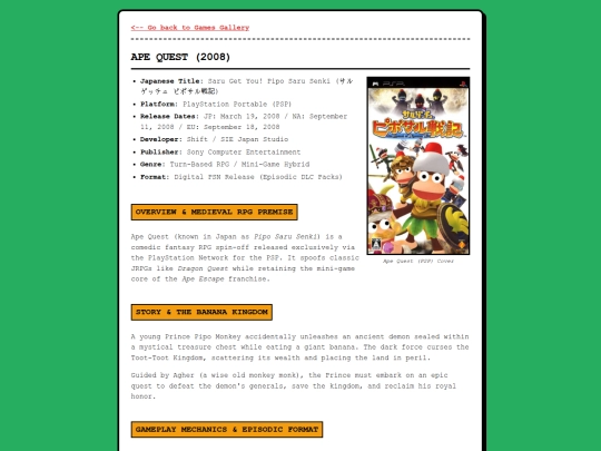 games/ape-quest screenshot
