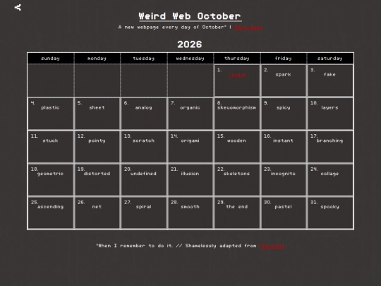 weirdweb screenshot