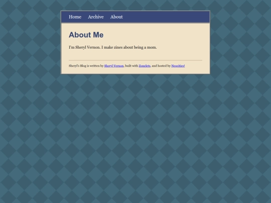 blog/about screenshot