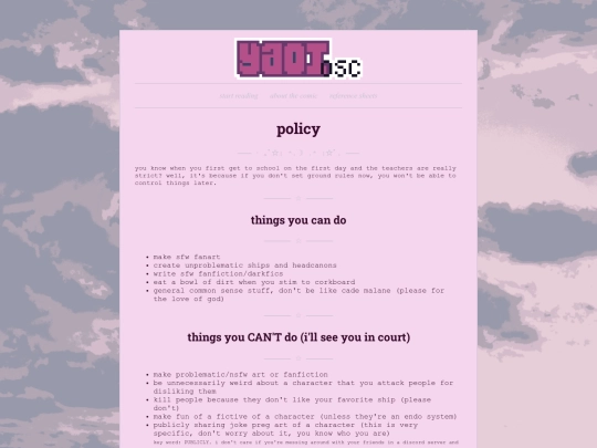 policy screenshot