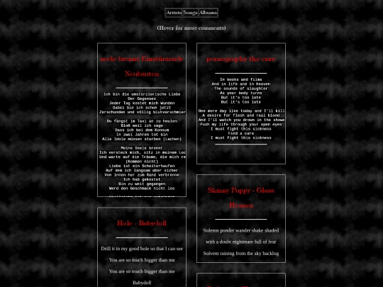 songs screenshot