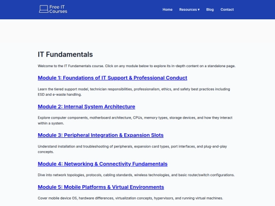 itfundamentals screenshot