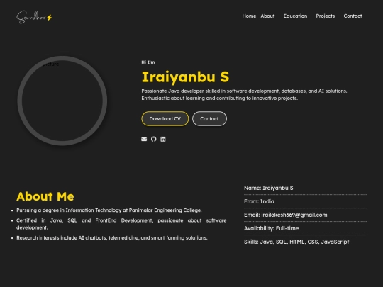 Portfolio screenshot