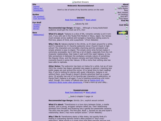 webcomics/indexbackup screenshot
