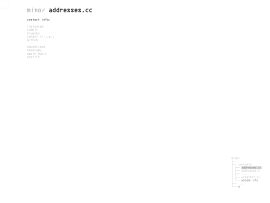 addresses screenshot