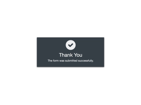 thankyou screenshot