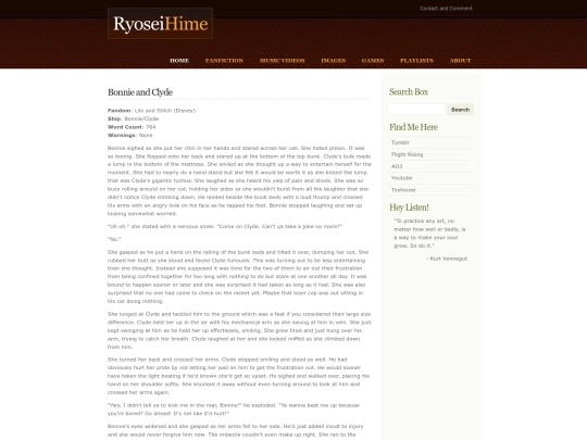 fanfiction/BonnieandClyde screenshot