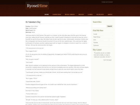 fanfiction/Valentine screenshot