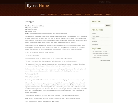 fanfiction/apologies screenshot
