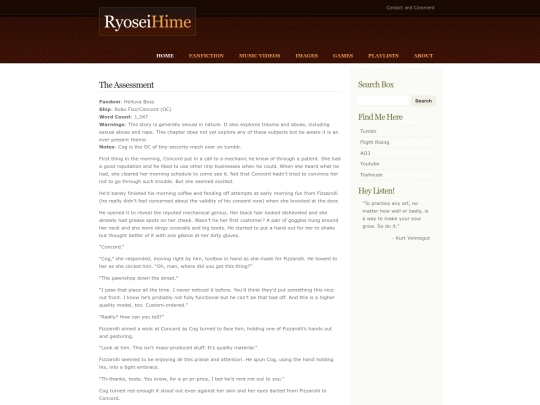 fanfiction/assessment screenshot