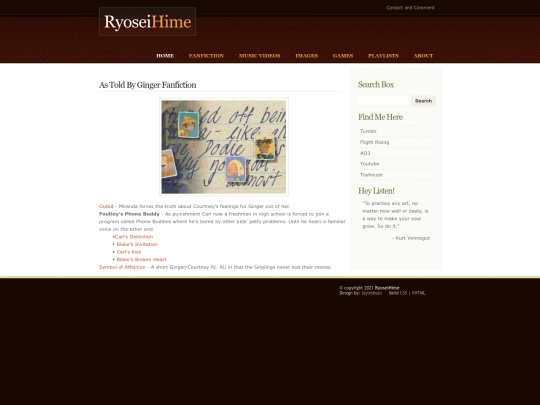 fanfiction/astoldbyginger screenshot