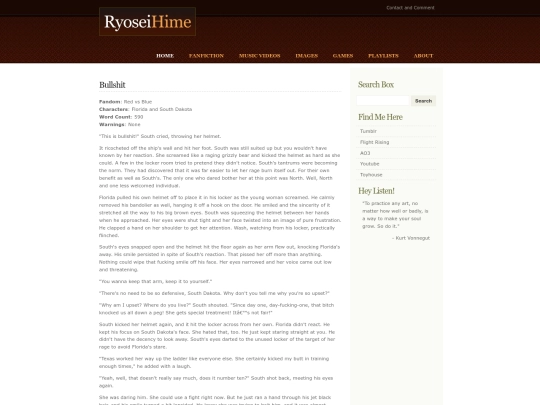 fanfiction/bullshit screenshot