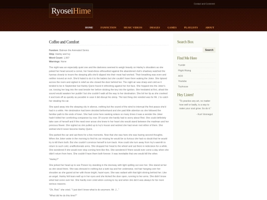 fanfiction/coffeeandcomfort screenshot