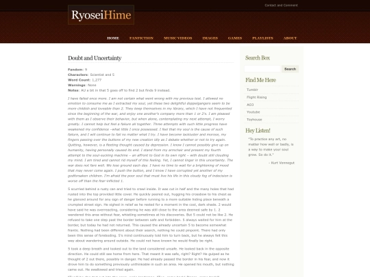 fanfiction/doubtanduncertainty screenshot