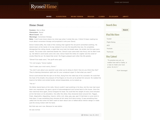 fanfiction/homedonut screenshot