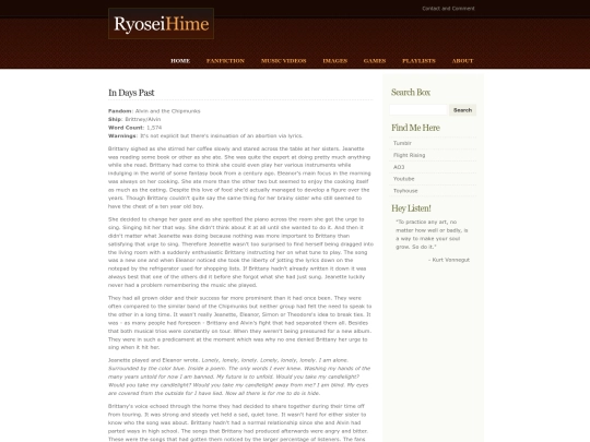 fanfiction/indayspast screenshot