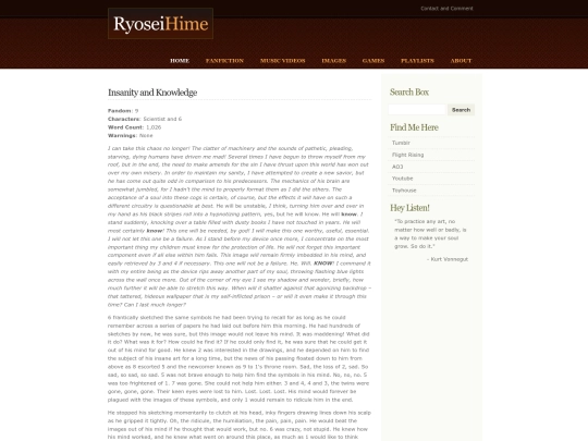 fanfiction/insanityandknowledge screenshot